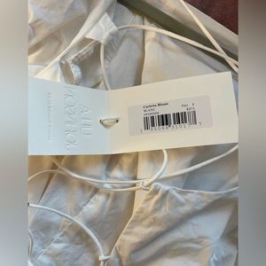 NWT SS 22 Ulla Johnson puff sleeve top